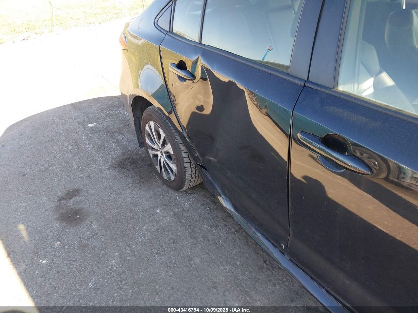 2022 Toyota Corolla Hybrid Le VIN: JTDEAMDE6NJ060804 Lot: 43416794