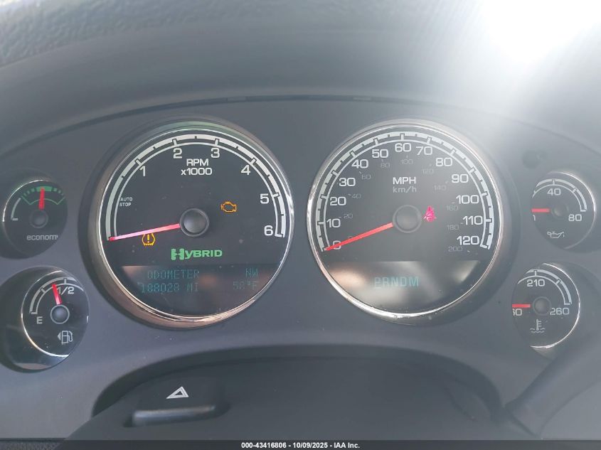 2009 Chevrolet Tahoe Hybrid VIN: 1GNFK135X9R105551 Lot: 43416806