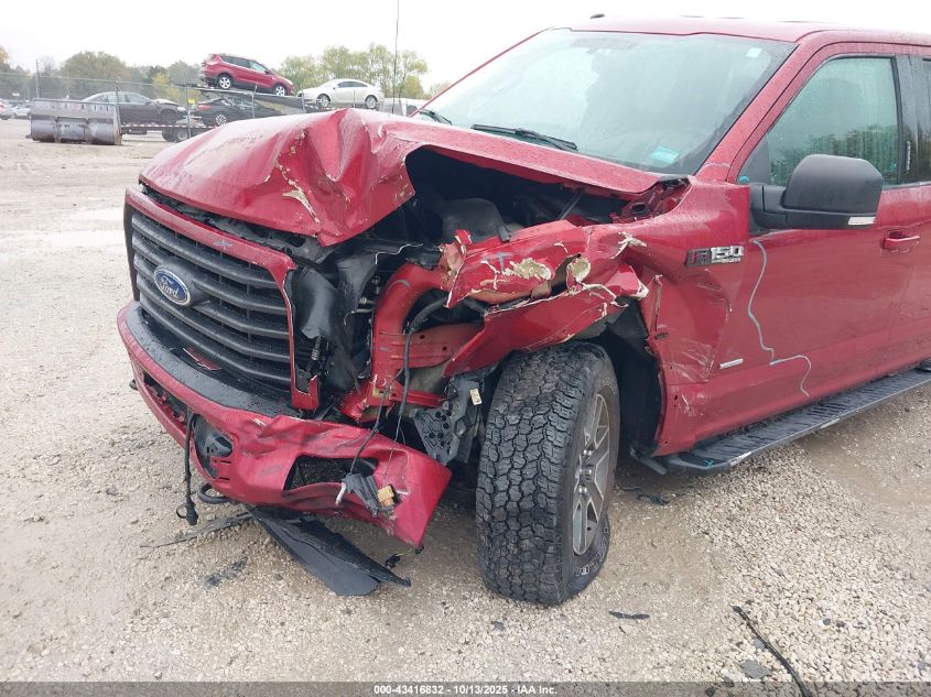 2016 Ford F-150 Xlt VIN: 1FTEX1EP3GKE67540 Lot: 43416832