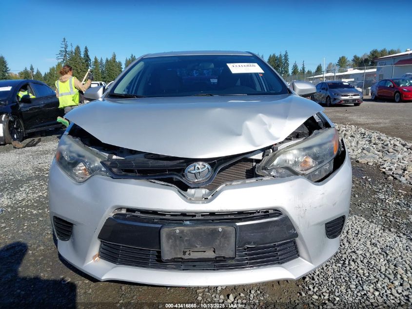 2015 Toyota Corolla Le VIN: 2T1BURHE7FC352718 Lot: 43416860