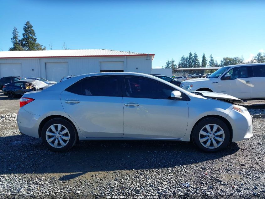 2015 Toyota Corolla Le VIN: 2T1BURHE7FC352718 Lot: 43416860