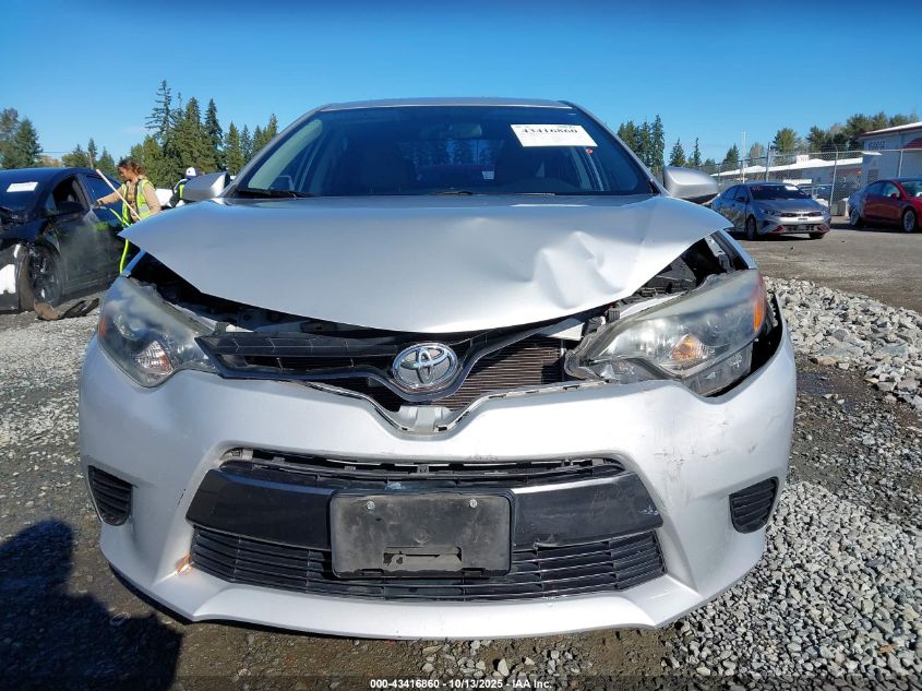 2015 Toyota Corolla Le VIN: 2T1BURHE7FC352718 Lot: 43416860