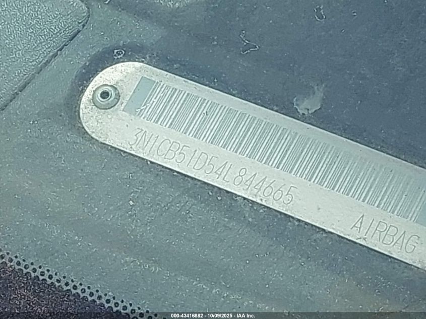 2004 Nissan Sentra 1.8 VIN: 3N1CB51D54L844665 Lot: 43416882