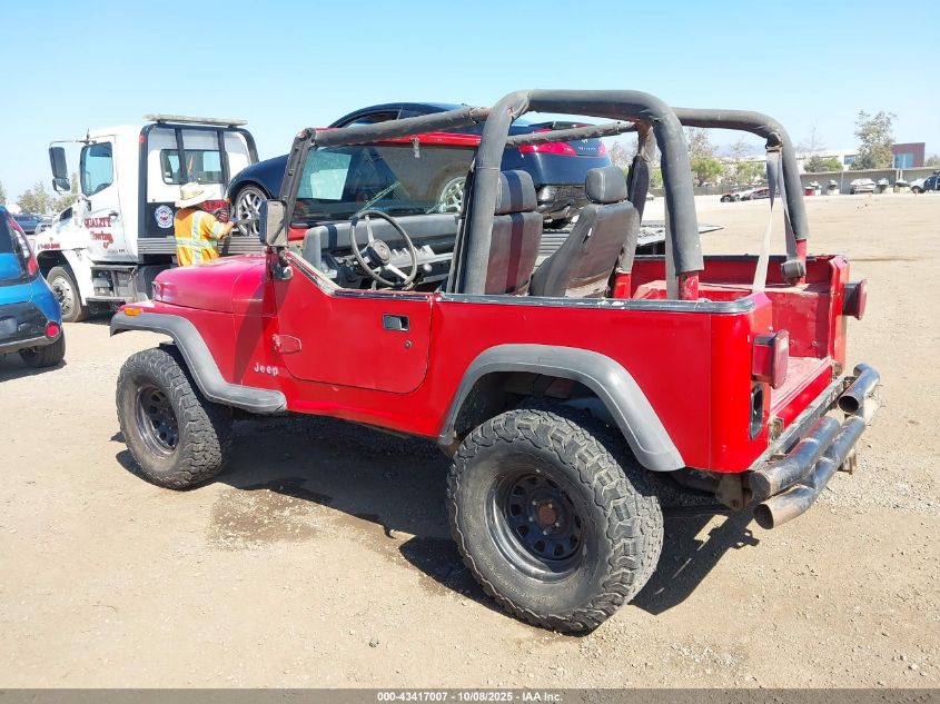1993 Jeep Wrangler / Yj S VIN: 1J4FY19P0PP210067 Lot: 43417007