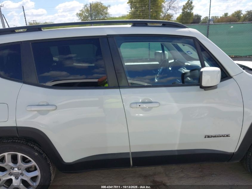 2018 Jeep Renegade Latitude Fwd VIN: ZACCJABBXJPJ34408 Lot: 43417011