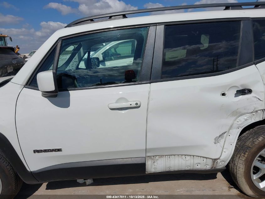 2018 Jeep Renegade Latitude Fwd VIN: ZACCJABBXJPJ34408 Lot: 43417011