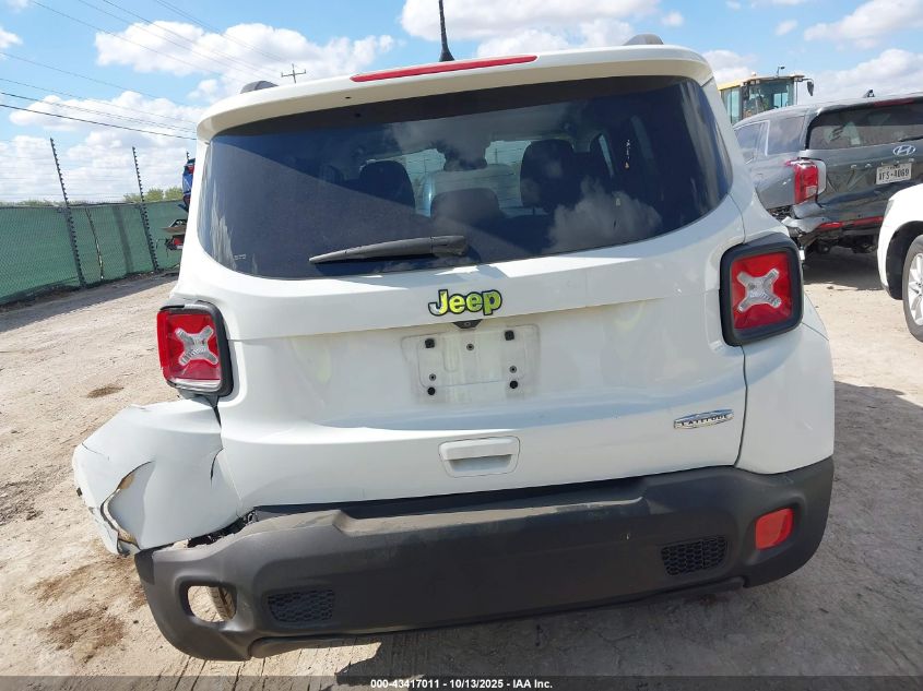 2018 Jeep Renegade Latitude Fwd VIN: ZACCJABBXJPJ34408 Lot: 43417011