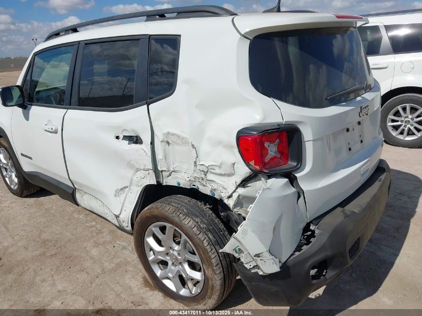 2018 Jeep Renegade Latitude Fwd VIN: ZACCJABBXJPJ34408 Lot: 43417011