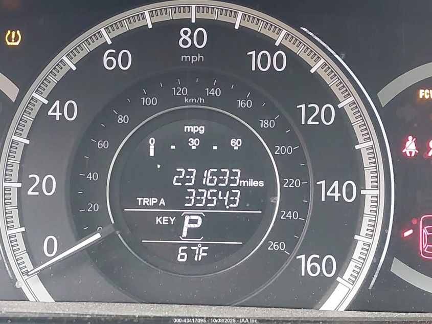 2014 Honda Accord Ex-L VIN: 1HGCR2F87EA260880 Lot: 43417095