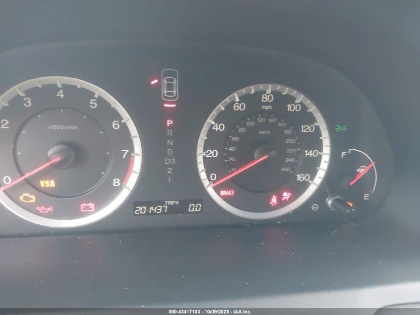 2009 Honda Accord 2.4 Lx-S VIN: 1HGCS12379A005600 Lot: 43417103