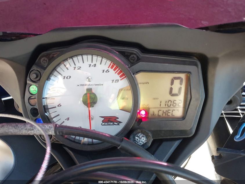 2006 Suzuki Gsx-R600 K6 VIN: JS1GN7DA362119762 Lot: 43417178