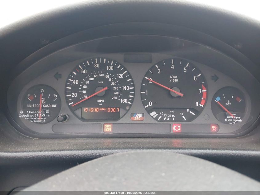 1999 BMW M3 VIN: WBSBK9335XEC43115 Lot: 43417190