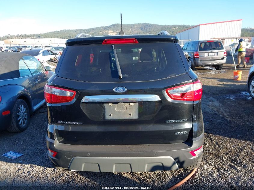 2020 Ford Ecosport Titanium VIN: MAJ6S3KL2LC340787 Lot: 43417244