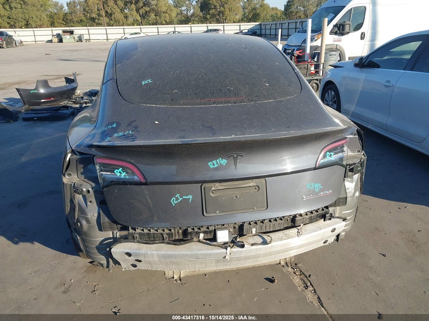 2022 Tesla Model 3 Performance Dual Motor All-Wheel Drive VIN: 5YJ3E1EC3NF203044 Lot: 43417316