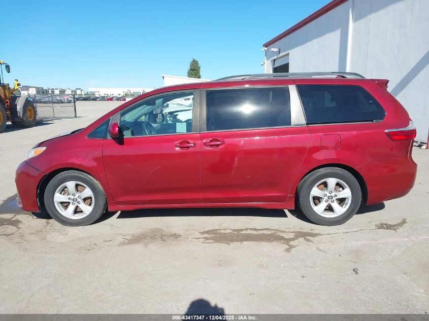 2020 Toyota Sienna Le VIN: 5TDKZ3DCXLS022674 Lot: 43417347