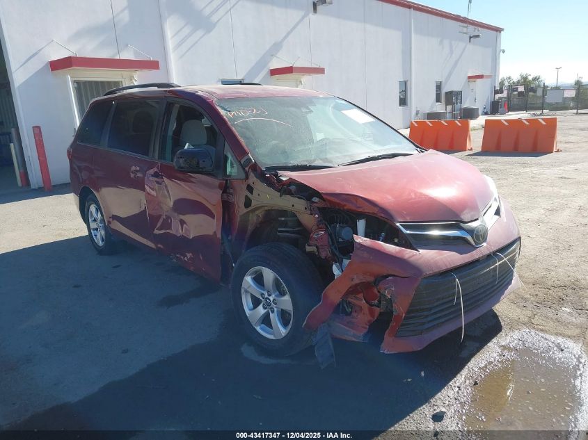 2020 Toyota Sienna Le VIN: 5TDKZ3DCXLS022674 Lot: 43417347