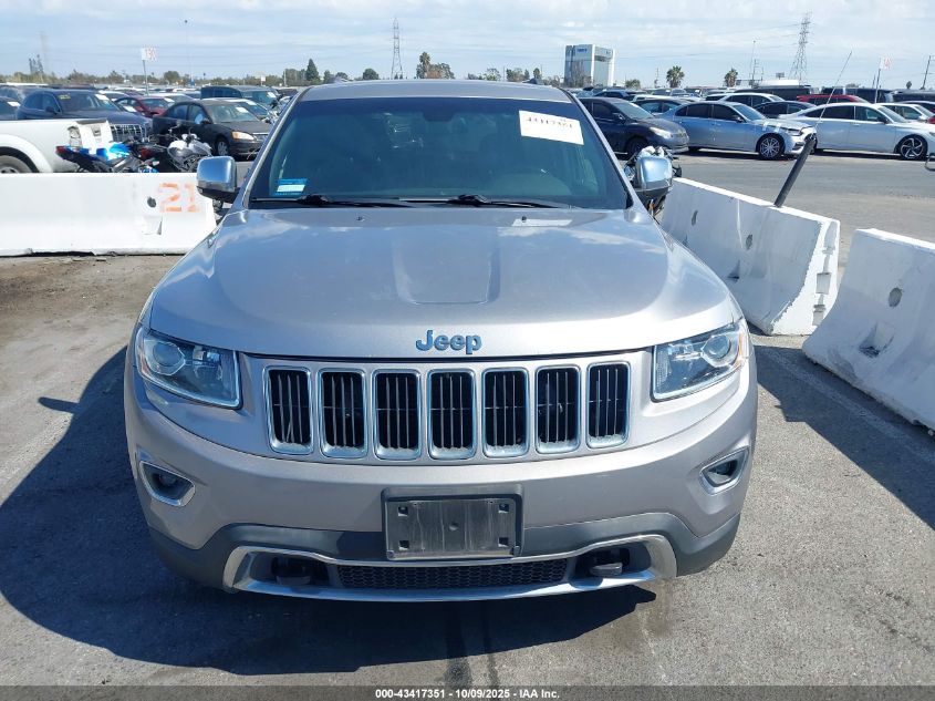 2015 Jeep Grand Cherokee Limited VIN: 1C4RJFBM6FC741171 Lot: 43417351