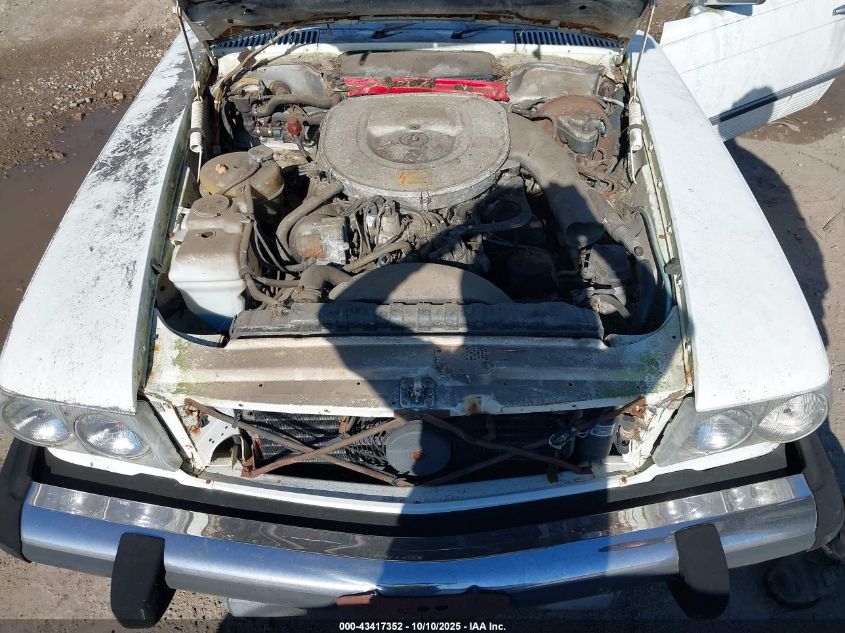 1984 Mercedes-Benz 380 Sl VIN: WDBBA45A8EA011505 Lot: 43417352