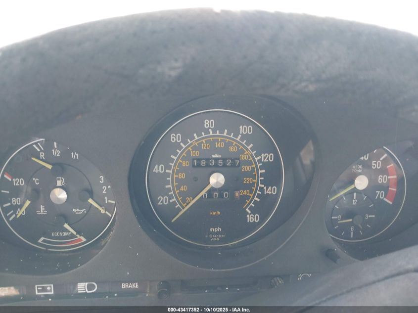 1984 Mercedes-Benz 380 Sl VIN: WDBBA45A8EA011505 Lot: 43417352