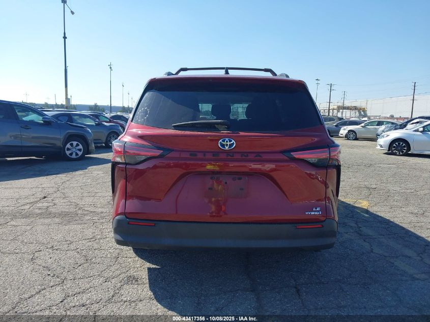 2021 Toyota Sienna Le VIN: 5TDKRKEC5MS016128 Lot: 43417356