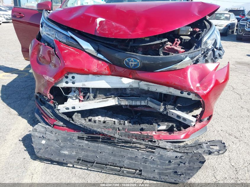 2021 Toyota Sienna Le VIN: 5TDKRKEC5MS016128 Lot: 43417356