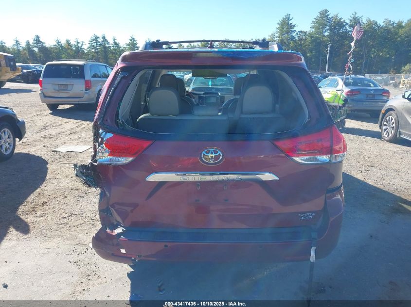 2012 Toyota Sienna Xle/Limited VIN: 5TDDK3DC3CS044206 Lot: 43417436