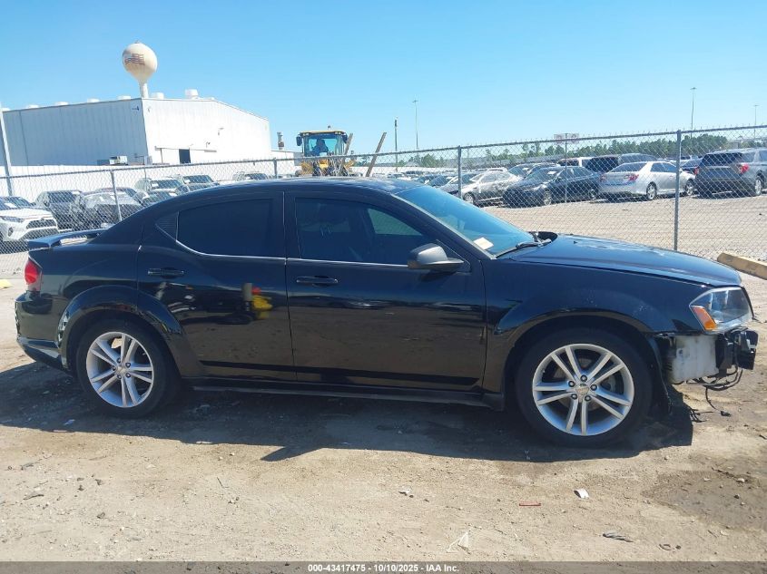 2013 Dodge Avenger Se V6 VIN: 1C3CDZAG2DN757206 Lot: 43417475