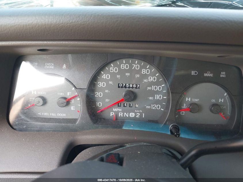 2003 Mercury Grand Marquis Ls VIN: 2MEFM75W43X620522 Lot: 43417478