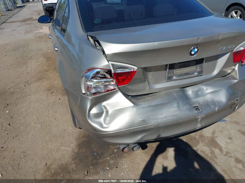 2007 BMW 328I VIN: WBAVA33537KX80969 Lot: 43417507