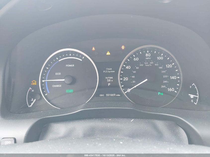 2013 Lexus Es 300H VIN: JTHBW1GG1D2019410 Lot: 43417530