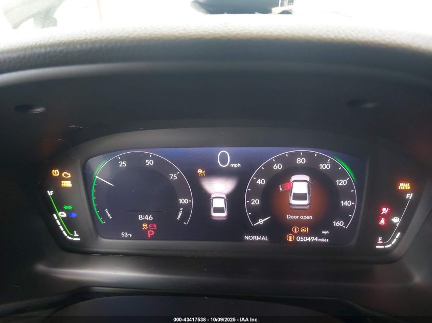 2024 Honda Accord Hybrid Touring VIN: 1HGCY2F89RA014082 Lot: 43417538