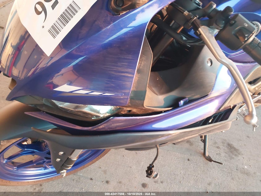 2023 Yamaha Yzfr3 A VIN: MH3RH18Y1PK011377 Lot: 43417556