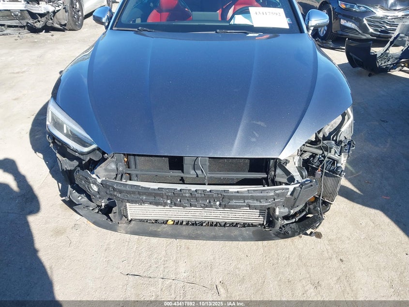 2018 Audi S5 3.0 3.0t Premium Plus Grey Lot 111043417592 Vin WAU24GF56JN007187