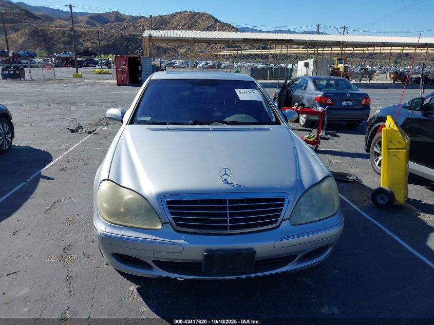2003 Mercedes-Benz S 500 VIN: WDBNG75J13A360838 Lot: 43417620