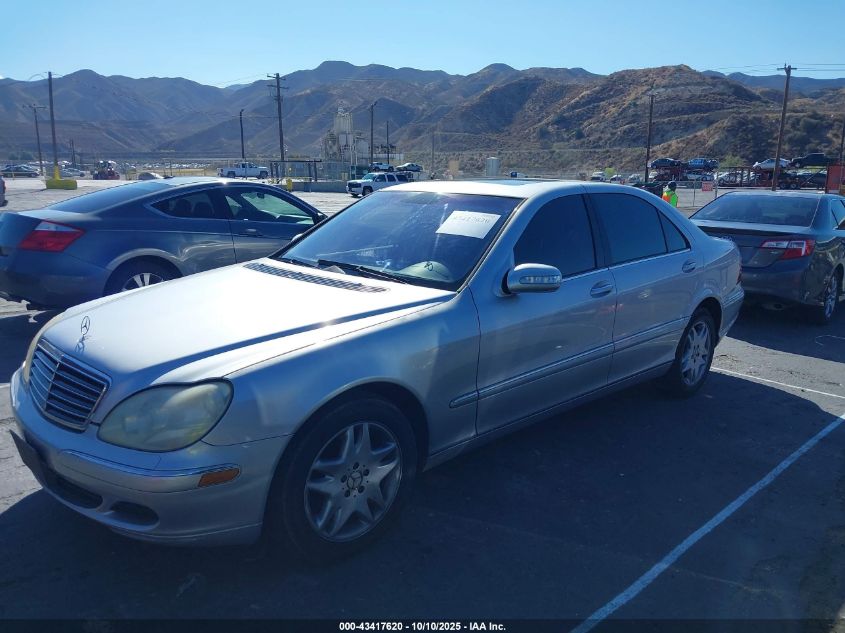 2003 Mercedes-Benz S 500 VIN: WDBNG75J13A360838 Lot: 43417620