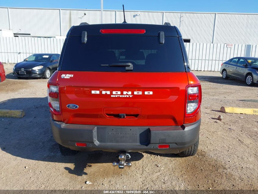 2022 Ford Bronco Sport Outer Banks VIN: 3FMCR9C63NRD45646 Lot: 43417632