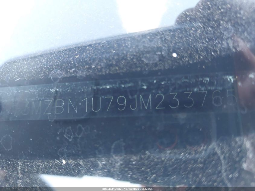 2018 Mazda Mazda3 Sport VIN: 3MZBN1U79JM233765 Lot: 43417637