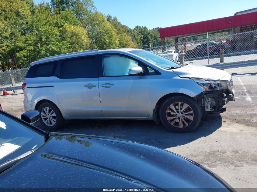 2016 Kia Sedona Lx VIN: KNDMB5C11G6173367 Lot: 43417646