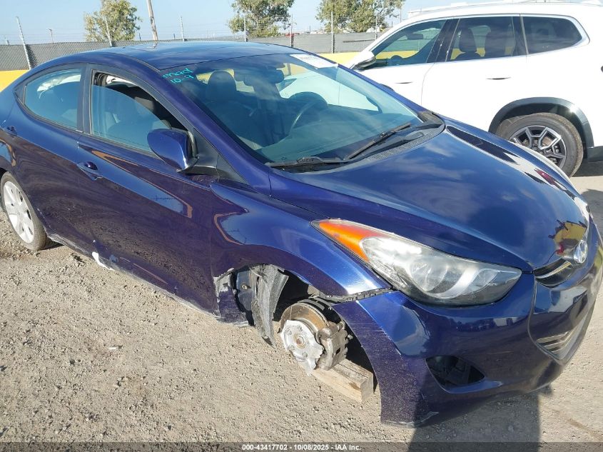 2013 Hyundai Elantra Limited VIN: 5NPDH4AE6DH320461 Lot: 43417702