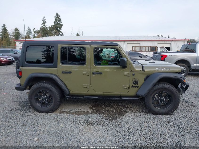 2025 Jeep Wrangler 4-Door Willys 4X4 VIN: 1C4PJXDN5SW505574 Lot: 43417709