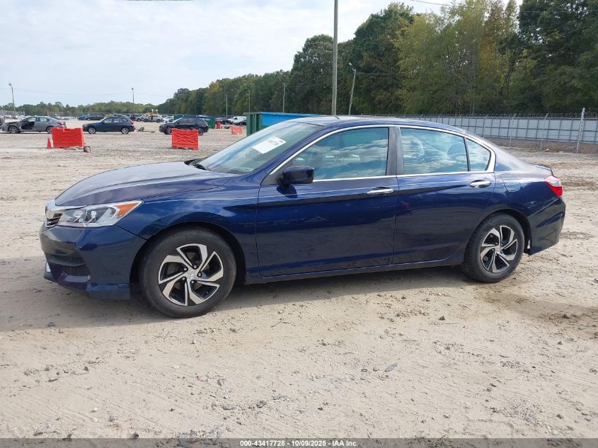 2017 Honda Accord Lx VIN: 1HGCR2F39HA165116 Lot: 43417728