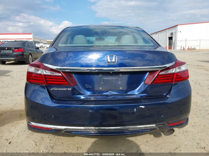 2017 Honda Accord Lx VIN: 1HGCR2F39HA165116 Lot: 43417728