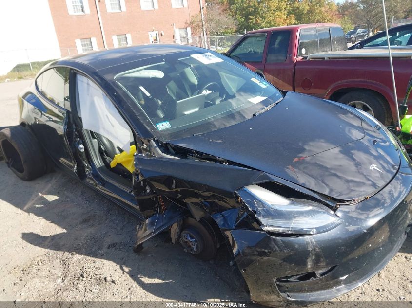 2022 Tesla Model 3 Long Range Dual Motor All-Wheel Drive VIN: 5YJ3E1EB6NF259227 Lot: 43417748