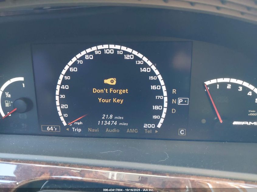 2008 Mercedes-Benz S 63 Amg VIN: WDDNG77X48A159256 Lot: 43417804