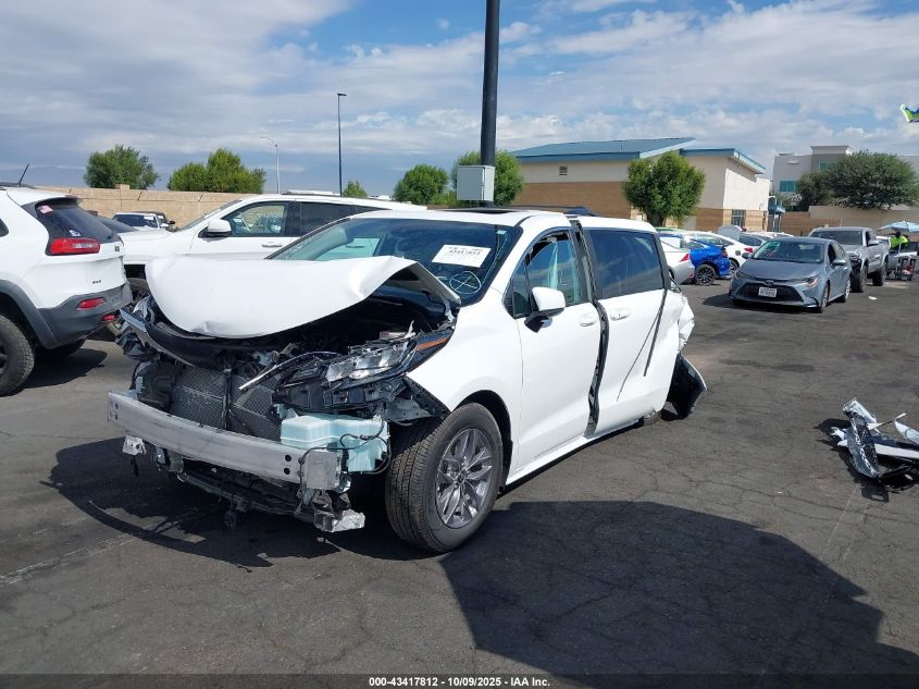 2025 Toyota Sienna Le VIN: 5TDBRKEC8SS241060 Lot: 43417812