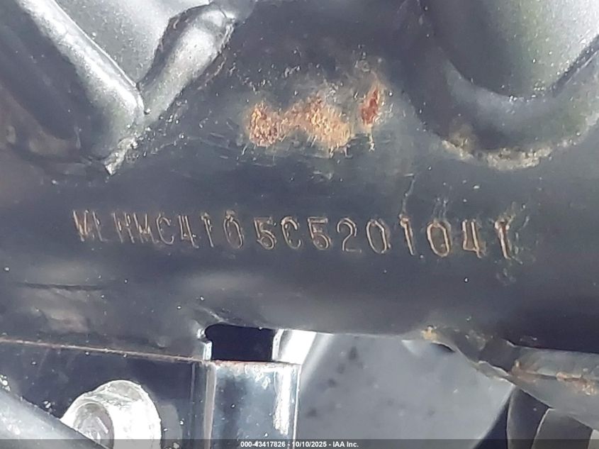 2012 Honda Cbr250 R VIN: MLHMC4105C5201041 Lot: 43417826