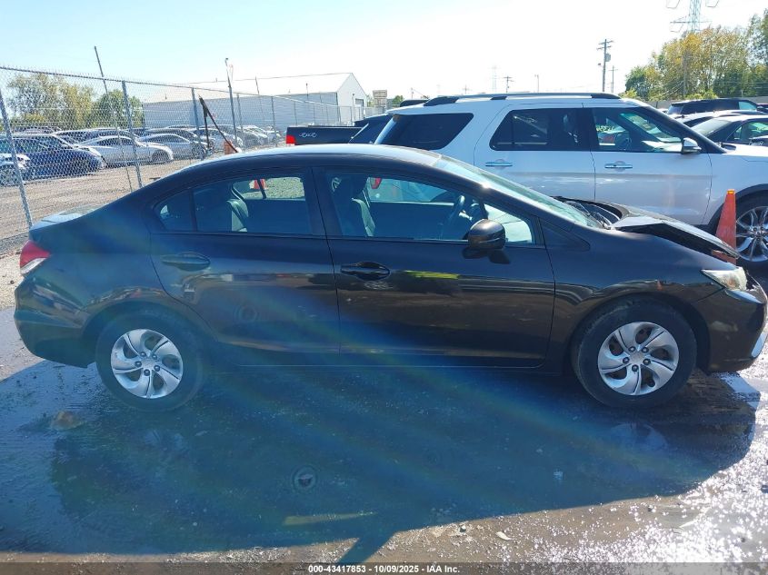 2014 Honda Civic Lx VIN: 2HGFB2F55EH537180 Lot: 43417853