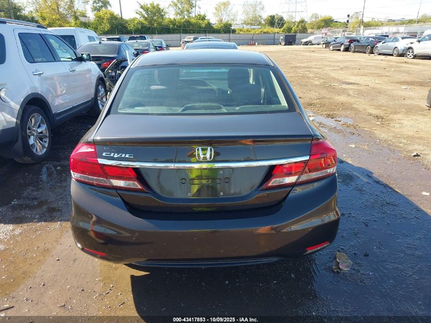 2014 Honda Civic Lx VIN: 2HGFB2F55EH537180 Lot: 43417853