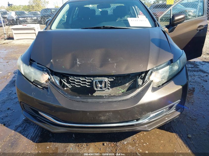 2014 Honda Civic Lx VIN: 2HGFB2F55EH537180 Lot: 43417853