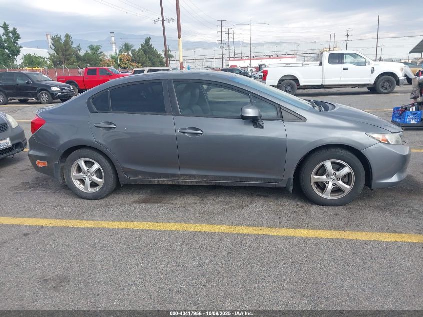 2012 Honda Civic Natural Gas VIN: 19XFB5F53CE001224 Lot: 43417956